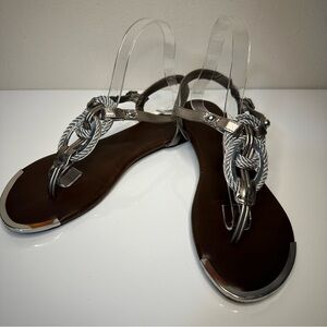 Mossimo silver sandals